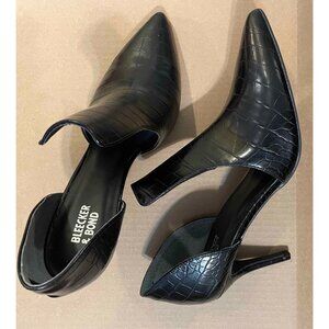 Bleecker & Bond Black Cutout Heels, Size 10